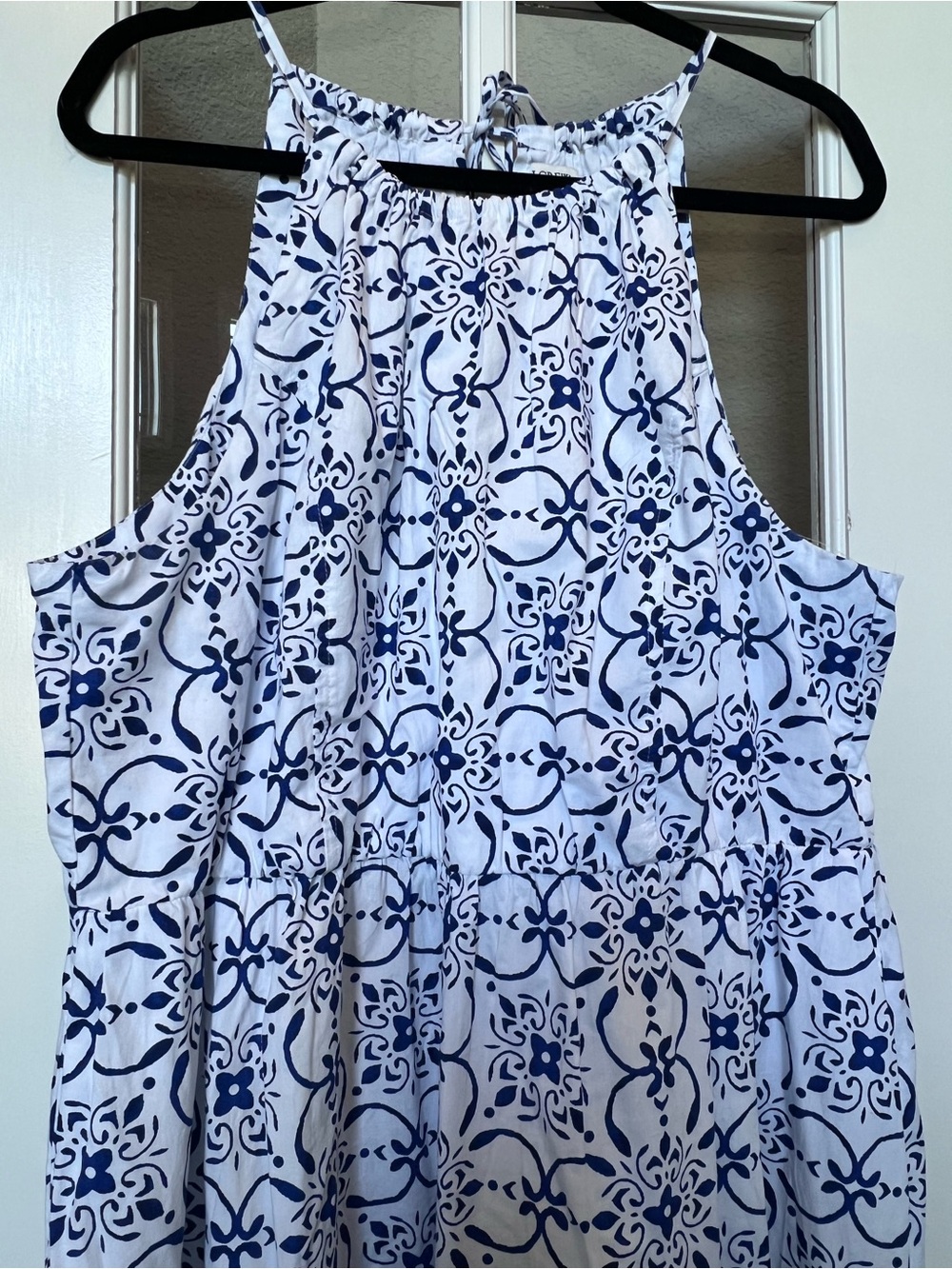JCrew Factory Strappy Poplin Halter Dress - Picture 3 of 5